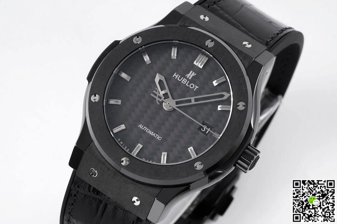 GSF Hublot Classic Fusion 542.CM.1770.RX GS Factory 1:1 Best Edition Replica Watch Black Leather Strap